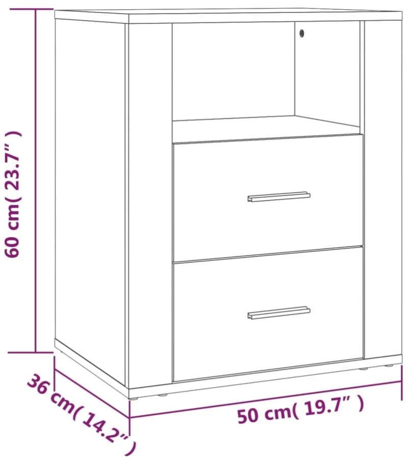 ΚΟΜΟΔΙΝΟ ΓΚΡΙ SONOMA 50X36X60 ΕΚ. ΑΠΟ ΕΠΕΞΕΡΓΑΣΜΕΝΟ ΞΥΛΟ 816734