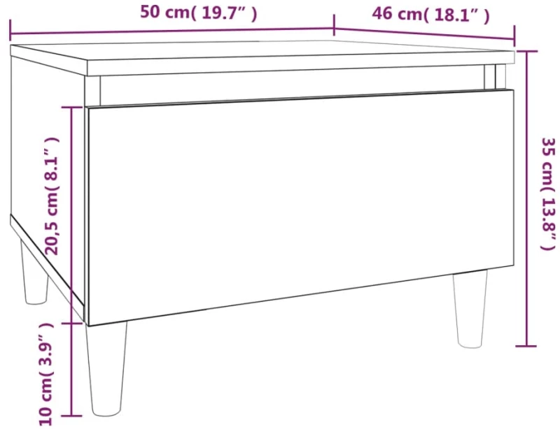ΤΡΑΠΕΖΑΚΙΑ ΣΑΛΟΝΙΟΥ 2 ΤΕΜ. ΚΑΠΝΙΣΤΗ ΔΡΥΣ 50X46X35 ΕΚ ΕΠΕΞ. ΞΥΛΟ 819511
