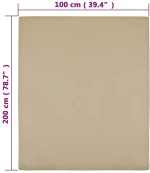 ΣΕΝΤΟΝΙ ΜΕ ΛΑΣΤΙΧΟ TAUPE 100X200 ΕΚ. ΒΑΜΒΑΚΕΡΟ ΖΕΡΣΕΪ 136222