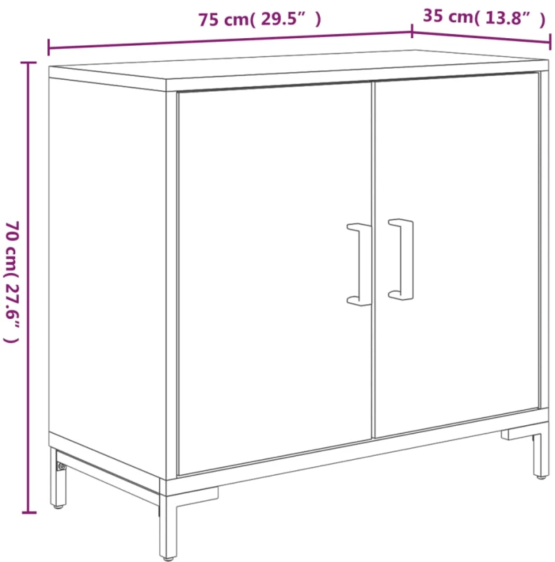 ΝΤΟΥΛΑΠΙ ΚΑΦΕ 75 X 35 X 70 ΕΚ. ΑΠΟ ΜΑΣΙΦ ΞΥΛΟ ΠΕΥΚΟΥ 349923