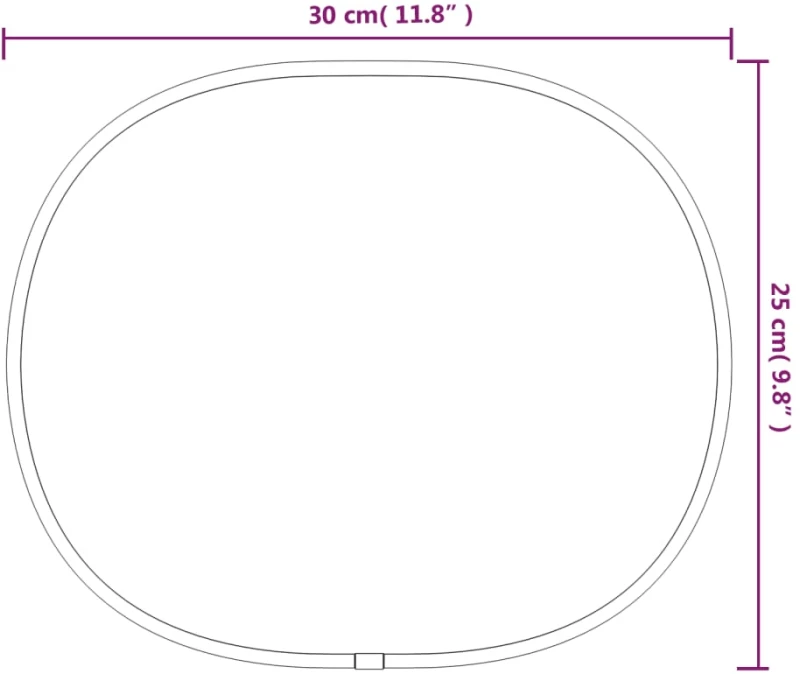 ΚΑΘΡΕΦΤΗΣ ΤΟΙΧΟΥ ΑΣΗΜΙ 30X25 ΕΚ. 348209