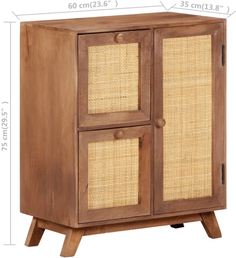 ΝΤΟΥΛΑΠΙ 60 X 35 X 75 ΕΚ. ΑΠΟ ΜΑΣΙΦ ΞΥΛΟ ΜΑΝΓΚΟ 323596