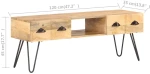 ΈΠΙΠΛΟ ΤΗΛΕΟΡΑΣΗΣ 120 X 35 X 45 ΕΚ. ΑΠΟ ΜΑΣΙΦ ΞΥΛΟ ΜΑΝΓΚΟ 321790