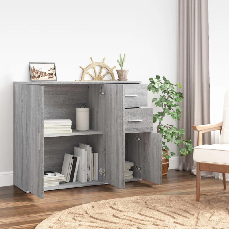 ΝΤΟΥΛΑΠΙ ΓΚΡΙ SONOMA 91X29,5X75 ΕΚ. ΑΠΟ ΕΠΕΞΕΡΓΑΣΜΕΝΟ ΞΥΛΟ 823275