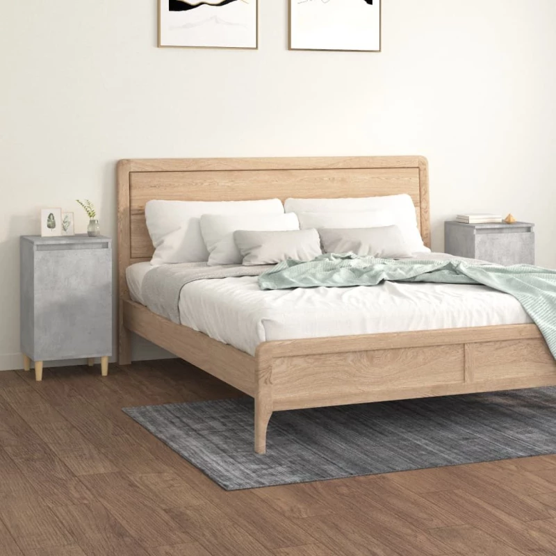 ΚΟΜΟΔΙΝΑ 2 ΤΕΜ. ΓΚΡΙ ΣΚΥΡΟΔΕΜΑΤΟΣ 40X35X70 ΕΚ. ΕΠΕΞΕΡΓ. ΞΥΛΟ 819637