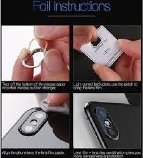 CAMERA PROTECTION SET TOTU DESIGN® CAMERA LENS PROTECTOR/ CAMERA RING 0.28D GREY RING ABIX/IXS/IXSMAX