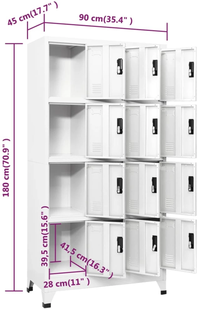 ΦΟΡΙΑΜΟΣ ΛΕΥΚΟΣ 90 X 45 X 180 ΕΚ. ΑΤΣΑΛΙΝΟΣ 339812