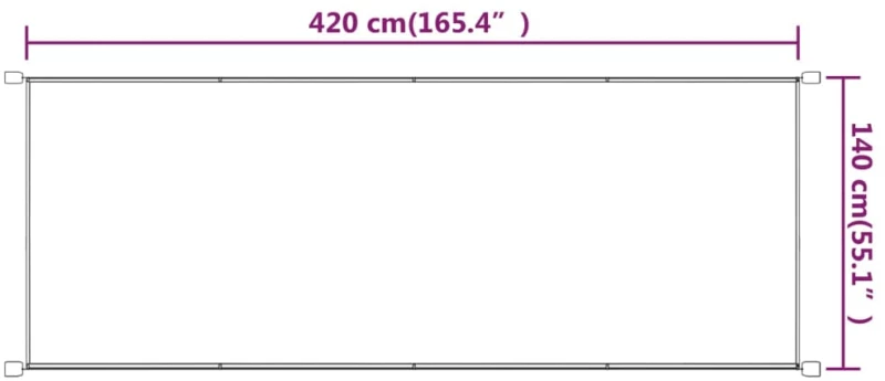 ΤΕΝΤΑ ΚΑΘΕΤΗ ΤΕΡΑΚΟΤΑ 140 X 420 ΕΚ. ΑΠΟ ΎΦΑΣΜΑ OXFORD 148362
