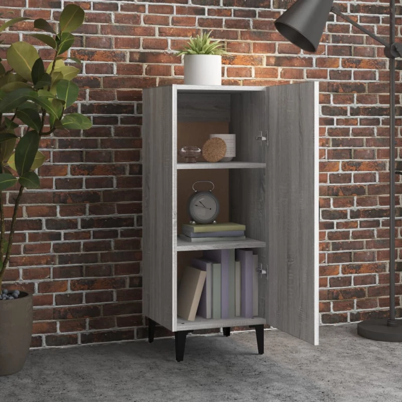 ΝΤΟΥΛΑΠΙ ΓΚΡΙ SONOMA 34,5X34X90 ΕΚ. ΑΠΟ ΕΠΕΞΕΡΓΑΣΜΕΝΟ ΞΥΛΟ 817406