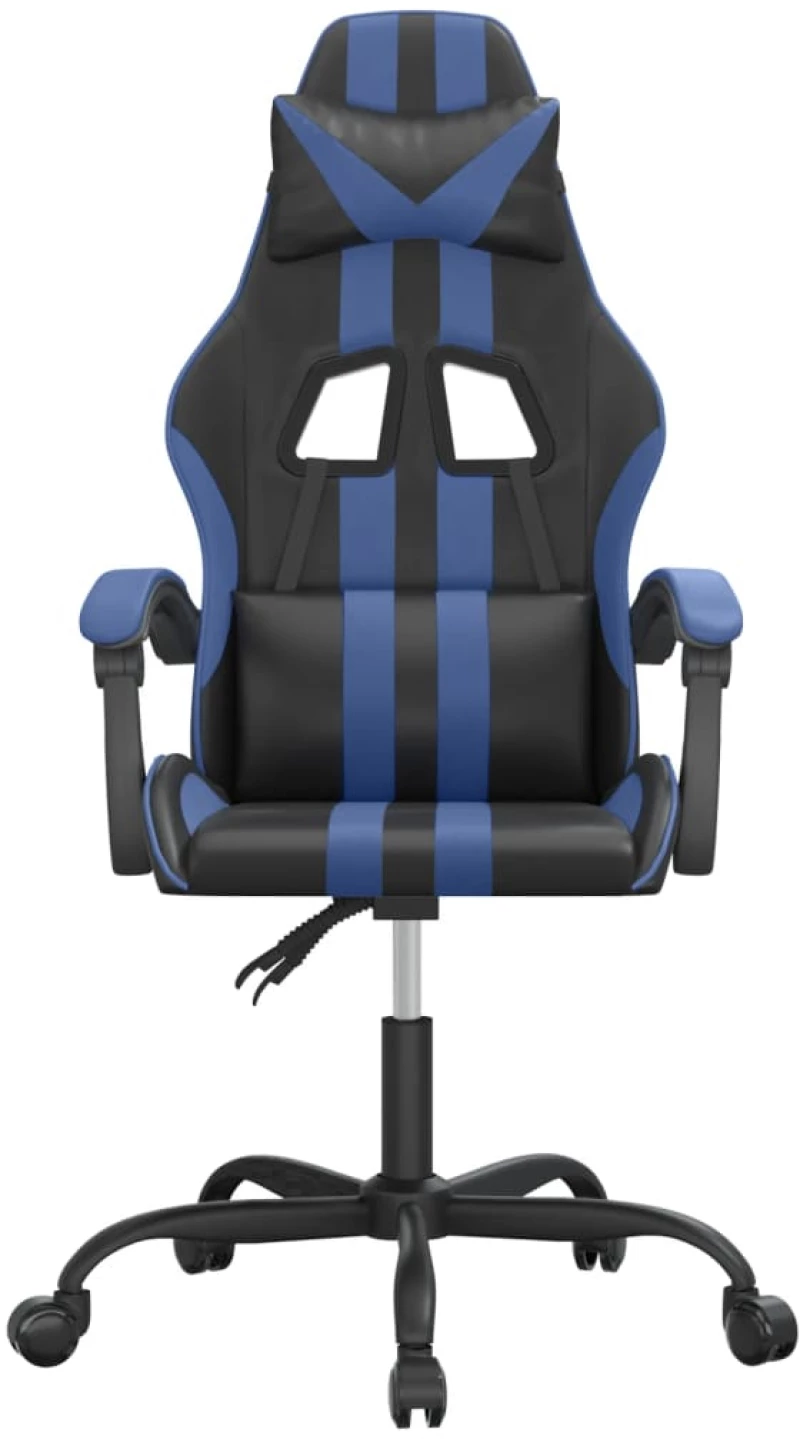 ΚΑΡΕΚΛΑ GAMING ΠΕΡΙΣΤΡΕΦΟΜΕΝΗ ΜΑΥΡΗ & ΜΠΛΕ ΑΠΟ ΣΥΝΘΕΤΙΚΟ ΔΕΡΜΑ 349519