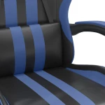 ΚΑΡΕΚΛΑ GAMING ΠΕΡΙΣΤΡΕΦΟΜΕΝΗ ΜΑΥΡΗ & ΜΠΛΕ ΑΠΟ ΣΥΝΘΕΤΙΚΟ ΔΕΡΜΑ 349519