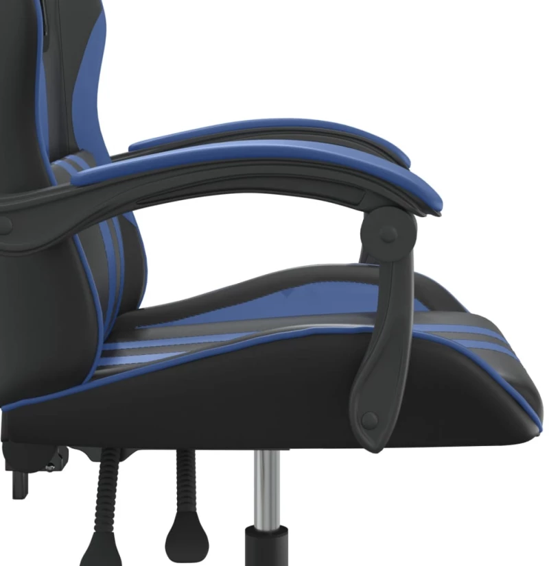 ΚΑΡΕΚΛΑ GAMING ΠΕΡΙΣΤΡΕΦΟΜΕΝΗ ΜΑΥΡΗ & ΜΠΛΕ ΑΠΟ ΣΥΝΘΕΤΙΚΟ ΔΕΡΜΑ 349519