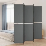 ΔΙΑΧΩΡΙΣΤΙΚΟ ΔΩΜΑΤΙΟΥ ΜΕ 5 ΠΑΝΕΛ ΑΝΘΡΑΚΙ 250X220 ΕΚ. ΑΠΟ ΎΦΑΣΜΑ 350252