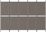 ΔΙΑΧΩΡΙΣΤΙΚΟ ΔΩΜΑΤΙΟΥ ΜΕ 5 ΠΑΝΕΛ ΑΝΘΡΑΚΙ 250X220 ΕΚ. ΑΠΟ ΎΦΑΣΜΑ 350252