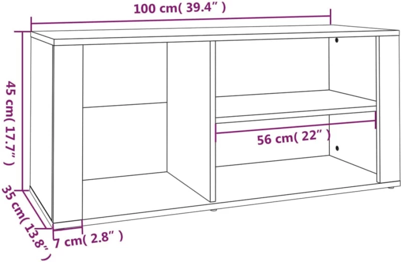 ΠΑΠΟΥΤΣΟΘΗΚΗ ΓΚΡΙ ΣΚΥΡΟΔΕΜΑΤΟΣ 100X35X45 ΕΚ. ΕΠΕΞΕΡΓΑΣΜΕΝΟ ΞΥΛΟ 816924