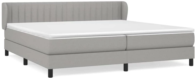 ΚΡΕΒΑΤΙ BOXSPRING ΜΕ ΣΤΡΩΜΑ ΑΝΟΙΧΤΟ ΓΚΡΙ 200X200 ΕΚ. ΥΦΑΣΜΑΤΙΝΟ 3126429