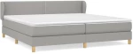 ΚΡΕΒΑΤΙ BOXSPRING ΜΕ ΣΤΡΩΜΑ ΑΝΟΙΧΤΟ ΓΚΡΙ 200X200 ΕΚ. ΥΦΑΣΜΑΤΙΝΟ 3126749