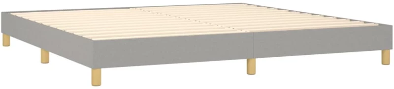ΚΡΕΒΑΤΙ BOXSPRING ΜΕ ΣΤΡΩΜΑ ΑΝΟΙΧΤΟ ΓΚΡΙ 200X200 ΕΚ. ΥΦΑΣΜΑΤΙΝΟ 3126749