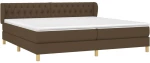 ΚΡΕΒΑΤΙ BOXSPRING ΜΕ ΣΤΡΩΜΑ ΣΚΟΥΡΟ ΚΑΦΕ 200X200 ΕΚ. ΥΦΑΣΜΑΤΙΝΟ 3127072