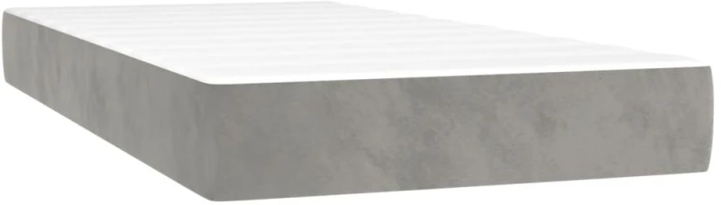 ΚΡΕΒΑΤΙ BOXSPRING ΜΕ ΣΤΡΩΜΑ ΑΝΟΙΧΤΟ ΓΚΡΙ 200X200 ΕΚ. ΒΕΛΟΥΔΙΝΟ 3127391
