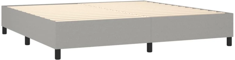 ΚΡΕΒΑΤΙ BOXSPRING ΜΕ ΣΤΡΩΜΑ ΑΝΟΙΧΤΟ ΓΚΡΙ 200X200 ΕΚ. ΥΦΑΣΜΑΤΙΝΟ 3128229