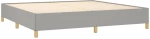ΚΡΕΒΑΤΙ BOXSPRING ΜΕ ΣΤΡΩΜΑ ΑΝΟΙΧΤΟ ΓΚΡΙ 200X200 ΕΚ. ΥΦΑΣΜΑΤΙΝΟ 3128629