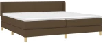 ΚΡΕΒΑΤΙ BOXSPRING ΜΕ ΣΤΡΩΜΑ ΣΚΟΥΡΟ ΚΑΦΕ 200X200 ΕΚ. ΥΦΑΣΜΑΤΙΝΟ 3130140