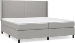 ΚΡΕΒΑΤΙ BOXSPRING ΜΕ ΣΤΡΩΜΑ ΑΝΟΙΧΤΟ ΓΚΡΙ 200X200 ΕΚ. ΥΦΑΣΜΑΤΙΝΟ 3131377