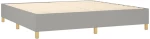 ΚΡΕΒΑΤΙ BOXSPRING ΜΕ ΣΤΡΩΜΑ ΑΝΟΙΧΤΟ ΓΚΡΙ 200X200 ΕΚ. ΥΦΑΣΜΑΤΙΝΟ 3132337