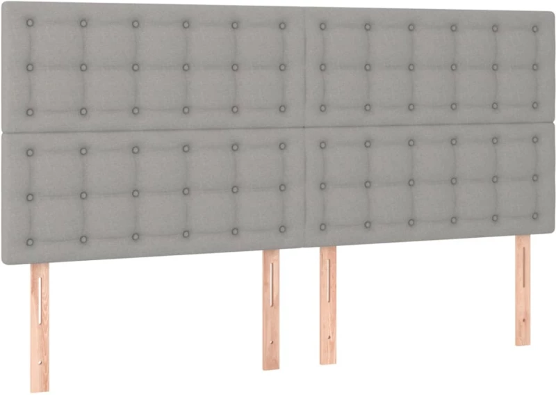 ΚΡΕΒΑΤΙ BOXSPRING ΜΕ ΣΤΡΩΜΑ ΑΝΟΙΧΤΟ ΓΚΡΙ 200X200 ΕΚ. ΥΦΑΣΜΑΤΙΝΟ 3132337
