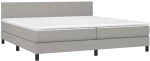ΚΡΕΒΑΤΙ BOXSPRING ΜΕ ΣΤΡΩΜΑ & LED ΑΝ.ΓΚΡΙ 200X200ΕΚ. ΥΦΑΣΜΑΤΙΝΟ 3133021