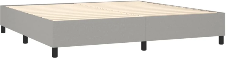 ΚΡΕΒΑΤΙ BOXSPRING ΜΕ ΣΤΡΩΜΑ & LED ΑΝ.ΓΚΡΙ 200X200ΕΚ. ΥΦΑΣΜΑΤΙΝΟ 3134741