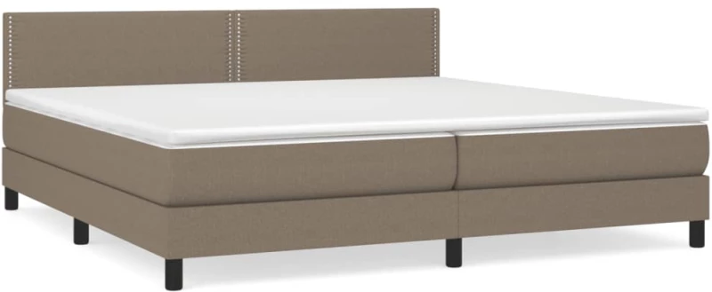 ΚΡΕΒΑΤΙ BOXSPRING ΜΕ ΣΤΡΩΜΑ TAUPE 200X200 ΕΚ. ΥΦΑΣΜΑΤΙΝΟ 3140005