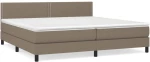ΚΡΕΒΑΤΙ BOXSPRING ΜΕ ΣΤΡΩΜΑ TAUPE 200X200 ΕΚ. ΥΦΑΣΜΑΤΙΝΟ 3140005
