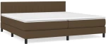 ΚΡΕΒΑΤΙ BOXSPRING ΜΕ ΣΤΡΩΜΑ ΣΚΟΥΡΟ ΚΑΦΕ 200X200 ΕΚ. ΥΦΑΣΜΑΤΙΝΟ 3140244