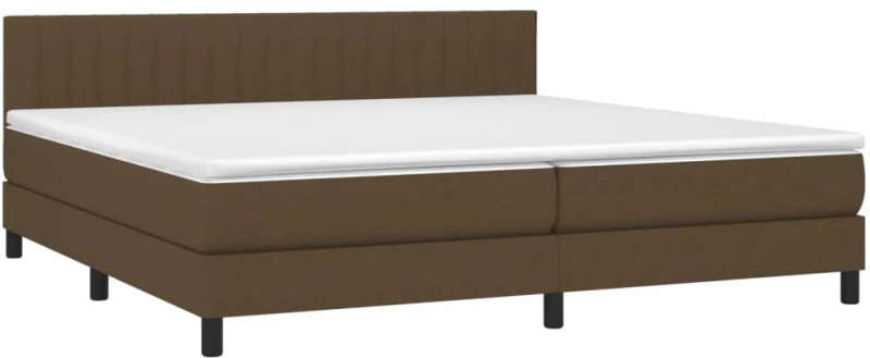 ΚΡΕΒΑΤΙ BOXSPRING ΜΕ ΣΤΡΩΜΑ ΣΚΟΥΡΟ ΚΑΦΕ 200X200 ΕΚ. ΥΦΑΣΜΑΤΙΝΟ 3140244