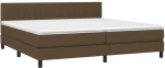 ΚΡΕΒΑΤΙ BOXSPRING ΜΕ ΣΤΡΩΜΑ ΣΚΟΥΡΟ ΚΑΦΕ 200X200 ΕΚ. ΥΦΑΣΜΑΤΙΝΟ 3140244