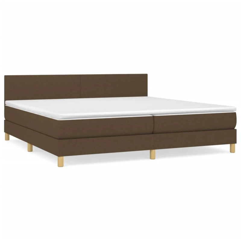 ΚΡΕΒΑΤΙ BOXSPRING ΜΕ ΣΤΡΩΜΑ ΣΚΟΥΡΟ ΚΑΦΕ 200X200 ΕΚ. ΥΦΑΣΜΑΤΙΝΟ 3140484