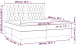 ΚΡΕΒΑΤΙ BOXSPRING ΜΕ ΣΤΡΩΜΑ ΣΚΟΥΡΟ ΓΚΡΙ 200X200 ΕΚ. ΥΦΑΣΜΑΤΙΝΟ 3142042