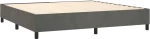 ΚΡΕΒΑΤΙ BOXSPRING ΜΕ ΣΤΡΩΜΑ ΣΚΟΥΡΟ ΓΚΡΙ 200X200 ΕΚ. ΒΕΛΟΥΔΙΝΟ 3143104