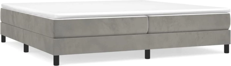 ΚΡΕΒΑΤΙ BOXSPRING ΜΕ ΣΤΡΩΜΑ ΑΝΟΙΧΤΟ ΓΚΡΙ 200X200 ΕΚ. ΒΕΛΟΥΔΙΝΟ 3144351