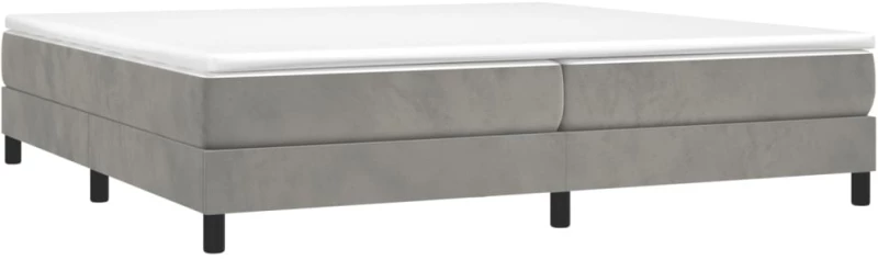 ΚΡΕΒΑΤΙ BOXSPRING ΜΕ ΣΤΡΩΜΑ ΑΝΟΙΧΤΟ ΓΚΡΙ 200X200 ΕΚ. ΒΕΛΟΥΔΙΝΟ 3144351