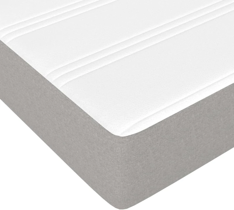 ΚΡΕΒΑΤΙ BOXSPRING ΜΕ ΣΤΡΩΜΑ ΑΝΟΙΧΤΟ ΓΚΡΙ 200X200 ΕΚ. ΥΦΑΣΜΑΤΙΝΟ 3144546
