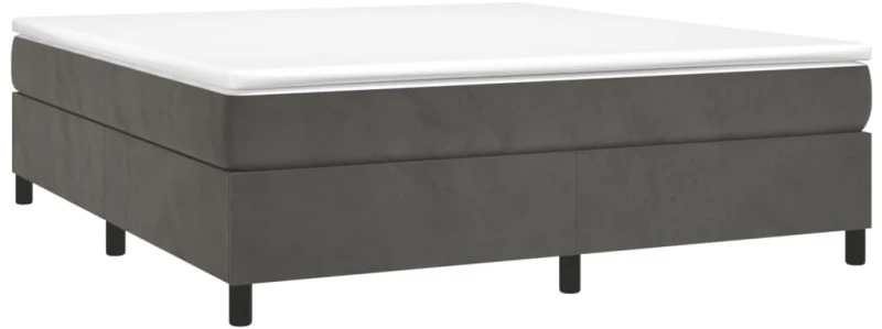 ΚΡΕΒΑΤΙ BOXSPRING ΜΕ ΣΤΡΩΜΑ ΣΚΟΥΡΟ ΓΚΡΙ 200X200 ΕΚ. ΒΕΛΟΥΔΙΝΟ 3144700