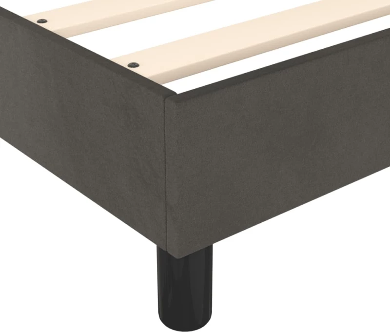 ΚΡΕΒΑΤΙ BOXSPRING ΜΕ ΣΤΡΩΜΑ ΣΚΟΥΡΟ ΓΚΡΙ 200X200 ΕΚ. ΒΕΛΟΥΔΙΝΟ 3144700
