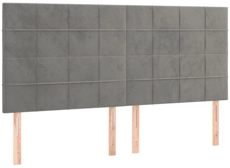 ΚΡΕΒΑΤΙ BOXSPRING ΜΕ ΣΤΡΩΜΑ ΑΝΟΙΧΤΟ ΓΚΡΙ 200X200 ΕΚ. ΒΕΛΟΥΔΙΝΟ 3132699