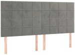 ΚΡΕΒΑΤΙ BOXSPRING ΜΕ ΣΤΡΩΜΑ ΑΝΟΙΧΤΟ ΓΚΡΙ 200X200 ΕΚ. ΒΕΛΟΥΔΙΝΟ 3132699