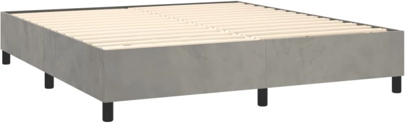 ΚΡΕΒΑΤΙ BOXSPRING ΜΕ ΣΤΡΩΜΑ ΑΝΟΙΧΤΟ ΓΚΡΙ 200X200 ΕΚ. ΒΕΛΟΥΔΙΝΟ 3137863