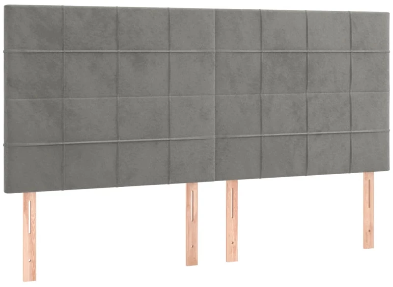 ΚΡΕΒΑΤΙ BOXSPRING ΜΕ ΣΤΡΩΜΑ ΑΝΟΙΧΤΟ ΓΚΡΙ 200X200 ΕΚ. ΒΕΛΟΥΔΙΝΟ 3137863