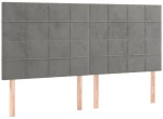 ΚΡΕΒΑΤΙ BOXSPRING ΜΕ ΣΤΡΩΜΑ ΑΝΟΙΧΤΟ ΓΚΡΙ 200X200 ΕΚ. ΒΕΛΟΥΔΙΝΟ 3137863